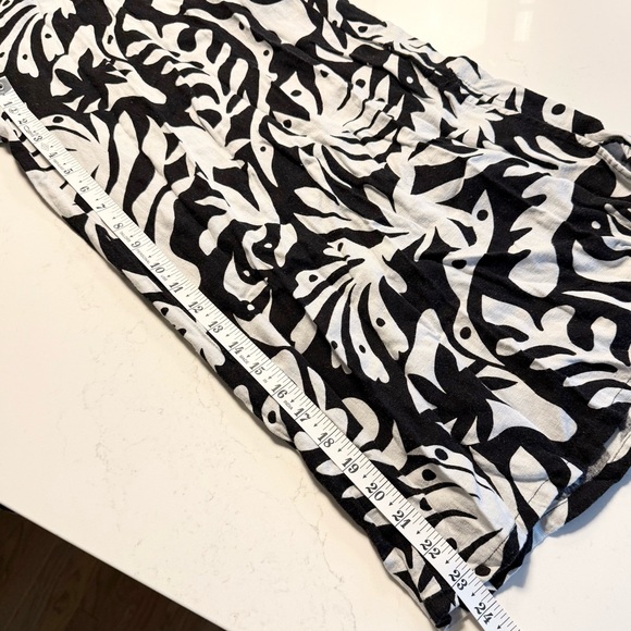 NWT Rachel Zoe Palm Print Linen Blend Wide Leg Jumpsuit Romper L - Picture 14 of 14